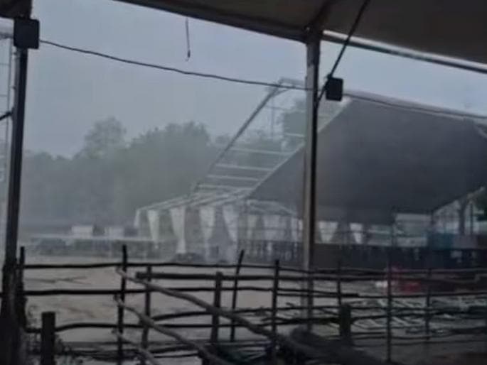 Patna Rains Disrupt Swearing-In Ceremony Preparations for Bihar Chief Minister Samrat Chaudhary's Cabinet