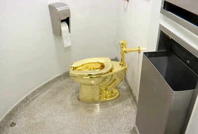 Maurizio Cattelan's Solid Gold Toilet 'America' to Be Auctioned Off for $10 Million