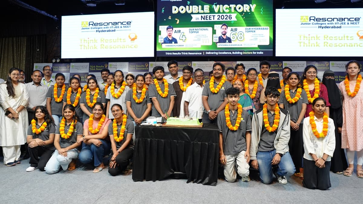 Resonance Hyderabad Institutions Achieve Outstanding Results in NEET 2026 Exam
