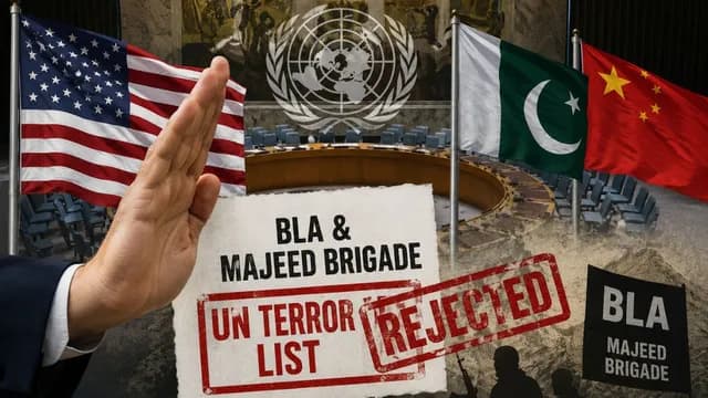 US Blocks Pakistan-China Resolution to Designate BLA and Majeed Brigade as Terrorist Organisations