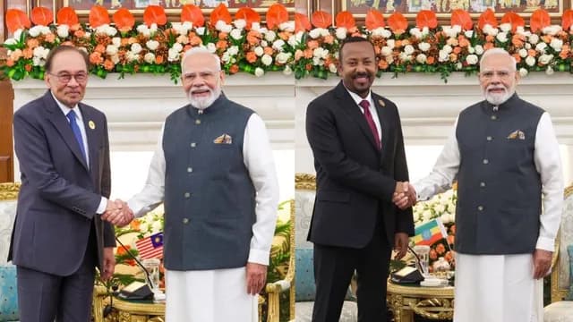 Modi Meets Malaysian and Ethiopian Leaders to Strengthen Defense Ties Ahead of BRICS Summit